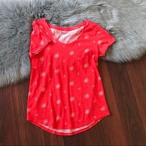 Loft Tee NWT Crimson Floral Small
